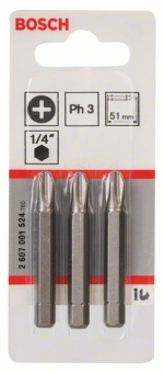 Насадка-бита Extra Hart PH 3, 51 mm 2607001524